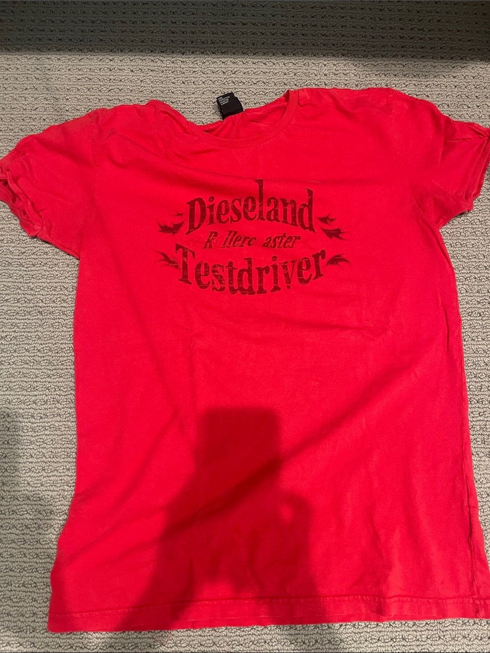 Diesel Red Short Sleeve Graphic Testdriver Tee